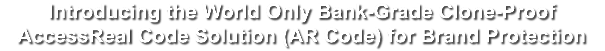 AccessReal Clone-Proof AR code Solution